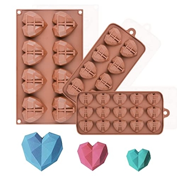Fimary Heart Silicone Molds for Chocolates and Candy