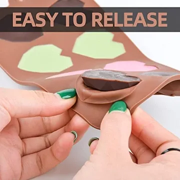 Fimary Heart Silicone Molds for Chocolates and Candy