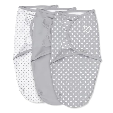 SwaddleMe by Ingenuity Original Swaddle, 100% Cotton, Improves Sleep & Calms Startle Reflex, 0-3 Mon...