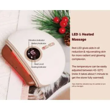 VRAIKO LUX1 Gua Sha Facial Tools, Face Sculpting Tool, Electric Face Massager with 3-Level Heat & Vibration & 1000mAh Battery, Anti-Aging, Neck & Face Lift, Wrinkle and Puffiness Reduction