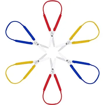 Loop Scissors for Safe Creative Cutting - 3 Color Set