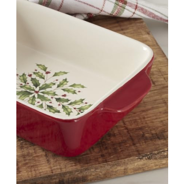 Lenox Holiday Rectangular Baking Dish for Festive Kitchens