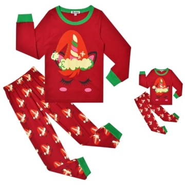 Matching Doll & Girls Christmas Pajamas - Jxstar