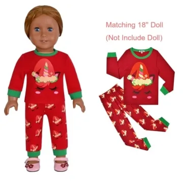 Matching Doll & Girls Christmas Pajamas - Jxstar