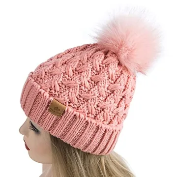 Stylish PAGE ONE Chunky Cable Knit Winter Beanie