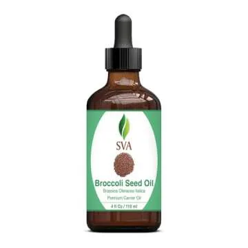 SVA Broccoli Seed Oil 4 Fl Oz Natural Cold Pressed Carrier Oil