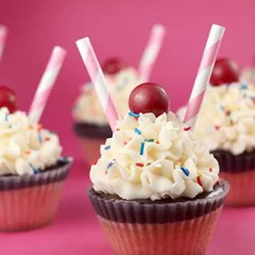 Pastel Stripe Paper Straws - Eco-Friendly Party Essentials