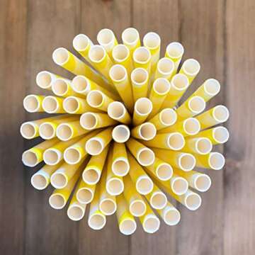 Pastel Stripe Paper Straws - Eco-Friendly Party Essentials