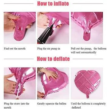 Littleloverly Heart Foil Balloons for Valentine's Day