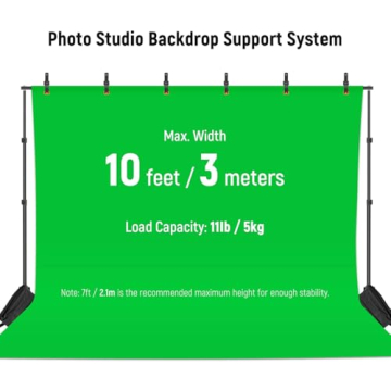 Neewer Photo Studio Backdrop Support System Adjustable 10ft
