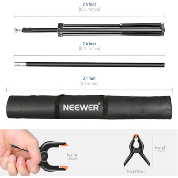 Neewer Photo Studio Backdrop Support System Adjustable 10ft