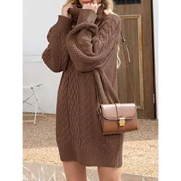 Trendy ANRABESS Oversized Sweater Dress for Fall