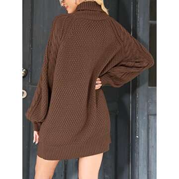Trendy ANRABESS Oversized Sweater Dress for Fall