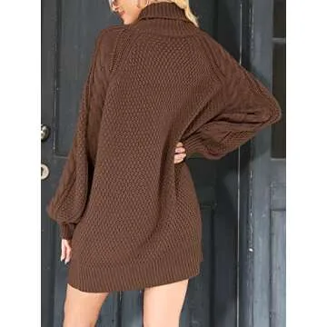 Trendy ANRABESS Oversized Sweater Dress for Fall
