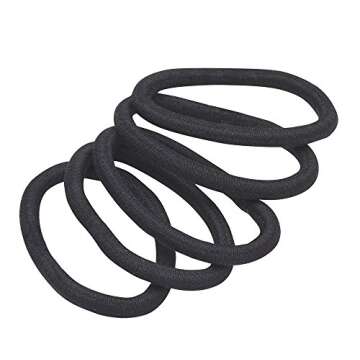 Revlon Extra Thick Black Hair Elastics, 15 Count