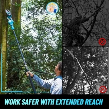 Seesii PS610 2-IN-1 Cordless Pole Saw Mini Chainsaw 2024
