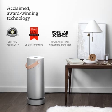 Molekule Air Large Room Air Purifier with PECO Technology for Smoke, Allergens, Pollutants, Viruses, Bacteria, and Mold, Silver
