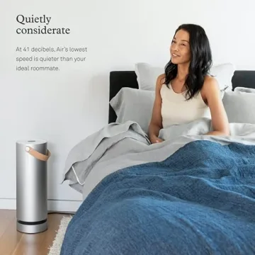 Molekule Air Large Room Air Purifier with PECO Technology for Smoke, Allergens, Pollutants, Viruses, Bacteria, and Mold, Silver