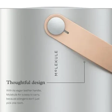 Molekule Air Large Room Air Purifier with PECO Technology for Smoke, Allergens, Pollutants, Viruses, Bacteria, and Mold, Silver