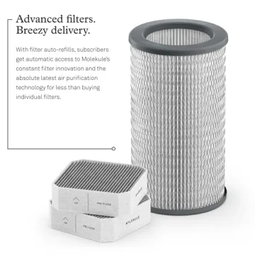 Molekule Air Large Room Air Purifier with PECO Technology for Smoke, Allergens, Pollutants, Viruses, Bacteria, and Mold, Silver