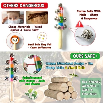 LOOIKOOS Toddler Musical Instruments Set for Creative Play