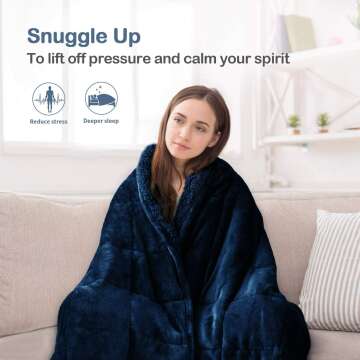 15 lb Ultra-Soft Sherpa Fleece Weighted Blanket