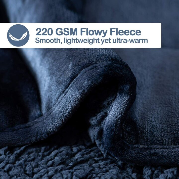 15 lb Ultra-Soft Sherpa Fleece Weighted Blanket