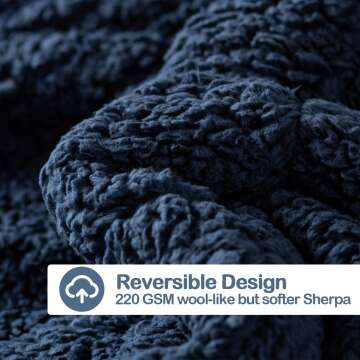 15 lb Ultra-Soft Sherpa Fleece Weighted Blanket