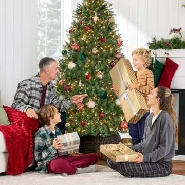 Best Choice Products Douglas Fir Christmas Tree, 6ft Pre-lit Artificial Full Fir Lighted Holiday Decoration w/Warm White Lights, Metal Stand