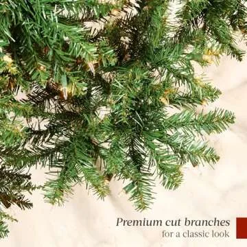 Best Choice Products Douglas Fir Christmas Tree, 6ft Pre-lit Artificial Full Fir Lighted Holiday Decoration w/Warm White Lights, Metal Stand