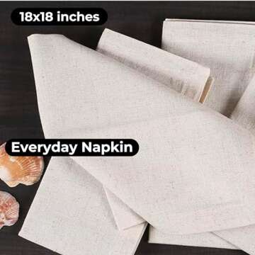 Linen Napkins, Cloth Napkins, Linen Cloth Napkins, Wedding Napkins Cocktails Napkins Fabric Napkins Cotton Napkins Mitered Corners Machine Washable Napkins Dinner Napkin 18x18 Natural Set of 12