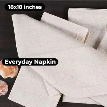 Linen Napkins, Cloth Napkins, Linen Cloth Napkins, Wedding Napkins Cocktails Napkins Fabric Napkins Cotton Napkins Mitered Corners Machine Washable Napkins Dinner Napkin 18x18 Natural Set of 12