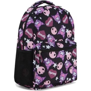 Hello Kitty Allover School Backpack - Perfect for Fans of Hello Kitty, My Melody, Kuromi, and Keropp...