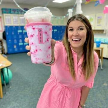 Sok It Java Sok Iced Coffee & Cold Soda Insulated Neoprene Cup Sleeve (Baby Elephant Walk, Large: 30-32oz)