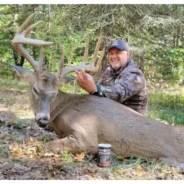 CAMODUST- The Scent Eliminator for Hunting - Human Scent Killer -For Deer, Bear,& Hogs. A Powder for Hunters to Eliminate Odor, This is a Hunting Essential. -(1) Sock Applicator Included In Can