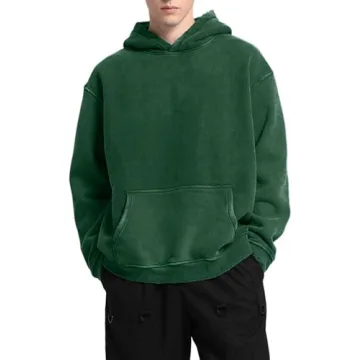FAIABLE Plush Oversized Hoodie for Men - Cozy Comfort