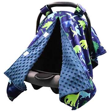 TANOFAR Car Seat Cover Baby, Carseat Covers Baby Boy Girl, Peekaboo Opening Infant Car Seat Cover fo...