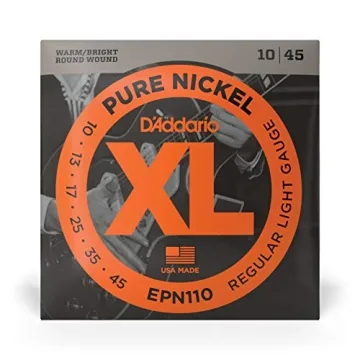 D'Addario XL Pure Nickel Electric Guitar Strings Vintage Sound