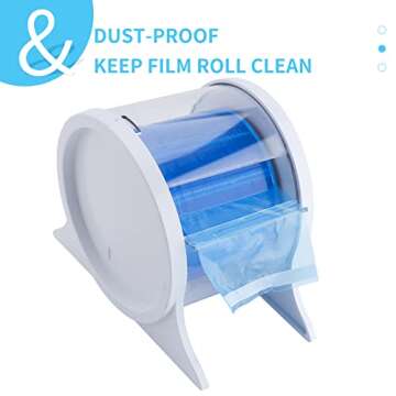 ANNWAH Dental Barrier Film Dispenser, Acrylic Protecting Tattoo Barrier Film Holder for Film Support...