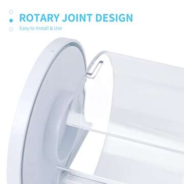 ANNWAH Dental Barrier Film Dispenser, Acrylic Protecting Tattoo Barrier Film Holder for Film Support & Dust-Proof, Dispensing Box Barrier Dispensers Plastic Stand Holder