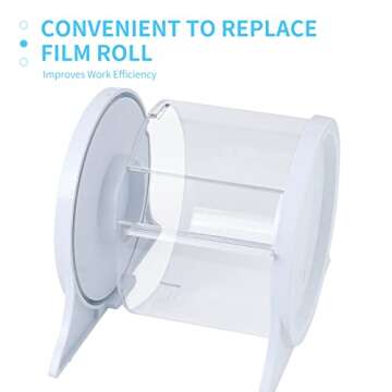 ANNWAH Dental Barrier Film Dispenser, Acrylic Protecting Tattoo Barrier Film Holder for Film Support & Dust-Proof, Dispensing Box Barrier Dispensers Plastic Stand Holder