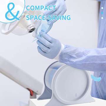 ANNWAH Dental Barrier Film Dispenser, Acrylic Protecting Tattoo Barrier Film Holder for Film Support & Dust-Proof, Dispensing Box Barrier Dispensers Plastic Stand Holder