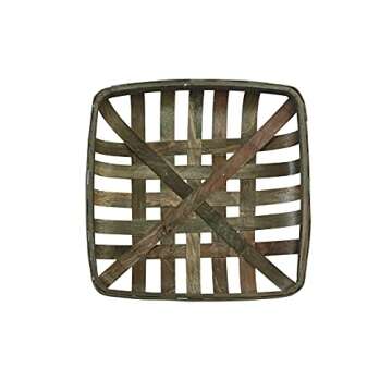 Mud Pie Set of 3 Tobacco Baskets, One Size, Brown