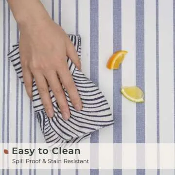 FRESHMINT Farmhouse Stripe Anti-Fatigue Kitchen Mat Set of 2, Cushioned Foam Kitchen Mats for Floor, Waterproof Non Slip Comfort Mat, Modern Kitchen Rug for Kitchen Decor, Sink, Laundry, Office