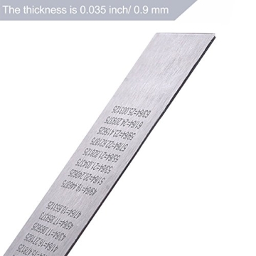 Durable Stainless Steel Ruler Set with Conversion Table