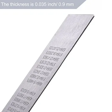 Durable Stainless Steel Ruler Set with Conversion Table