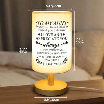 Calibron Fabric Lamp - Heartfelt Gift for Aunts