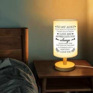 Calibron Fabric Lamp - Heartfelt Gift for Aunts