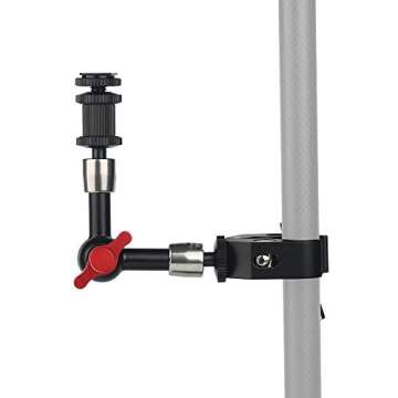 ADAI 7inch Magic Arm Adjustable Articulating Friction Arm Camera Arm & Large Super Clamp for DSLR Ca...