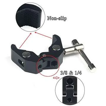 ADAI 7inch Magic Arm Adjustable Articulating Friction Arm Camera Arm & Large Super Clamp for DSLR Camera Rig,LCD Monitor LED Lights,Flash Light/DJI Osmo